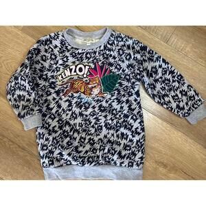 Girls 2T KENZO tiger sweater dress EUC